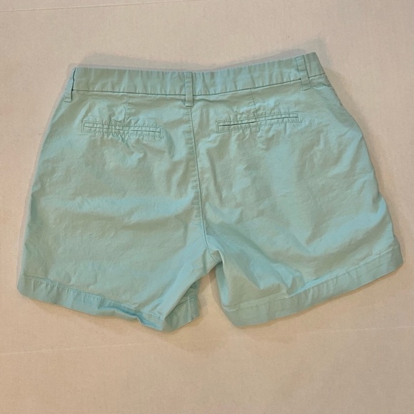 Old Navy Shorts Womens 2 Everyday Chino Khaki Short 5 Inch Twill Aqua - Picture 7 of 8